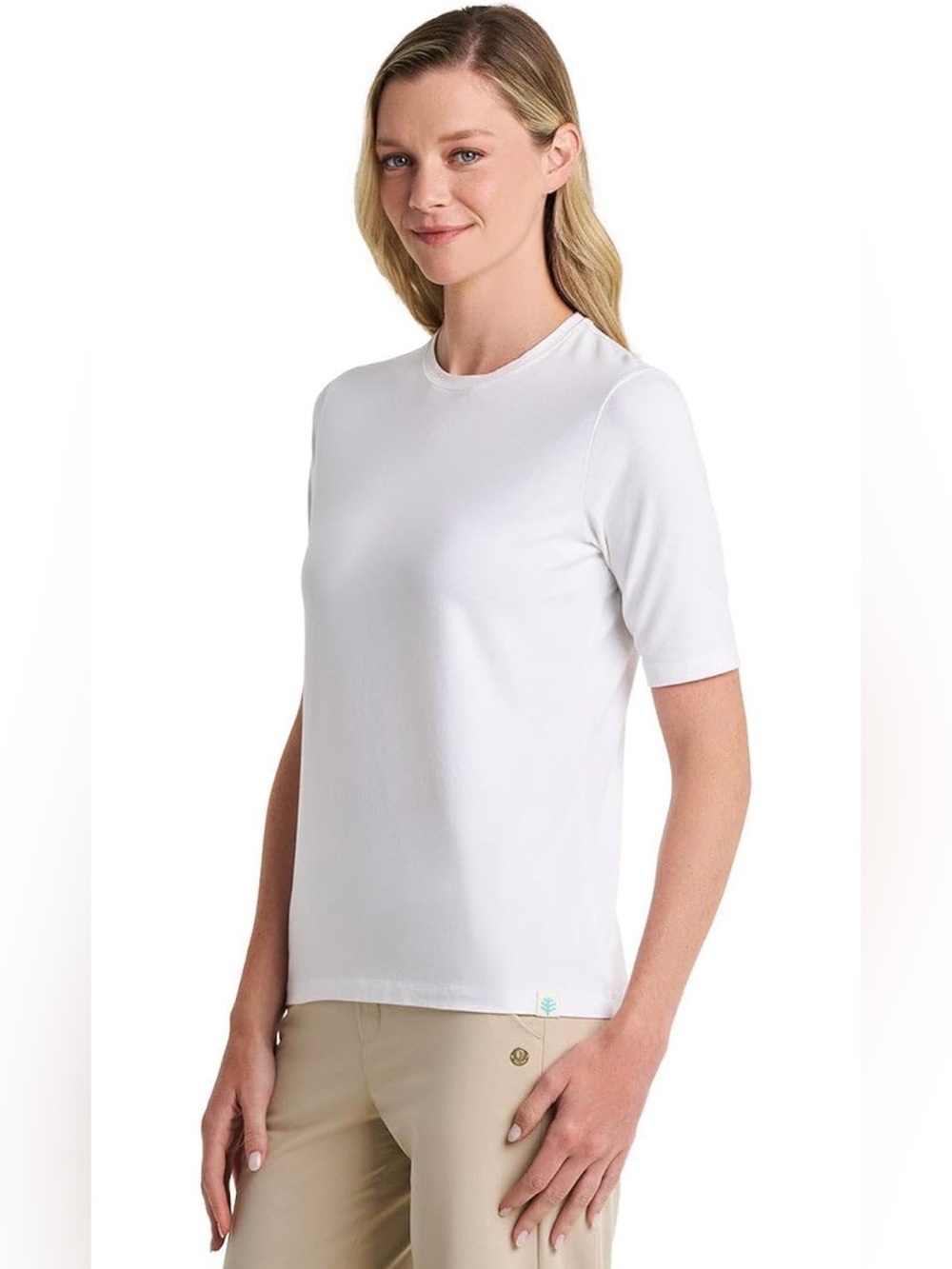 Coolibar White Short-Sleeve Top - NWT
